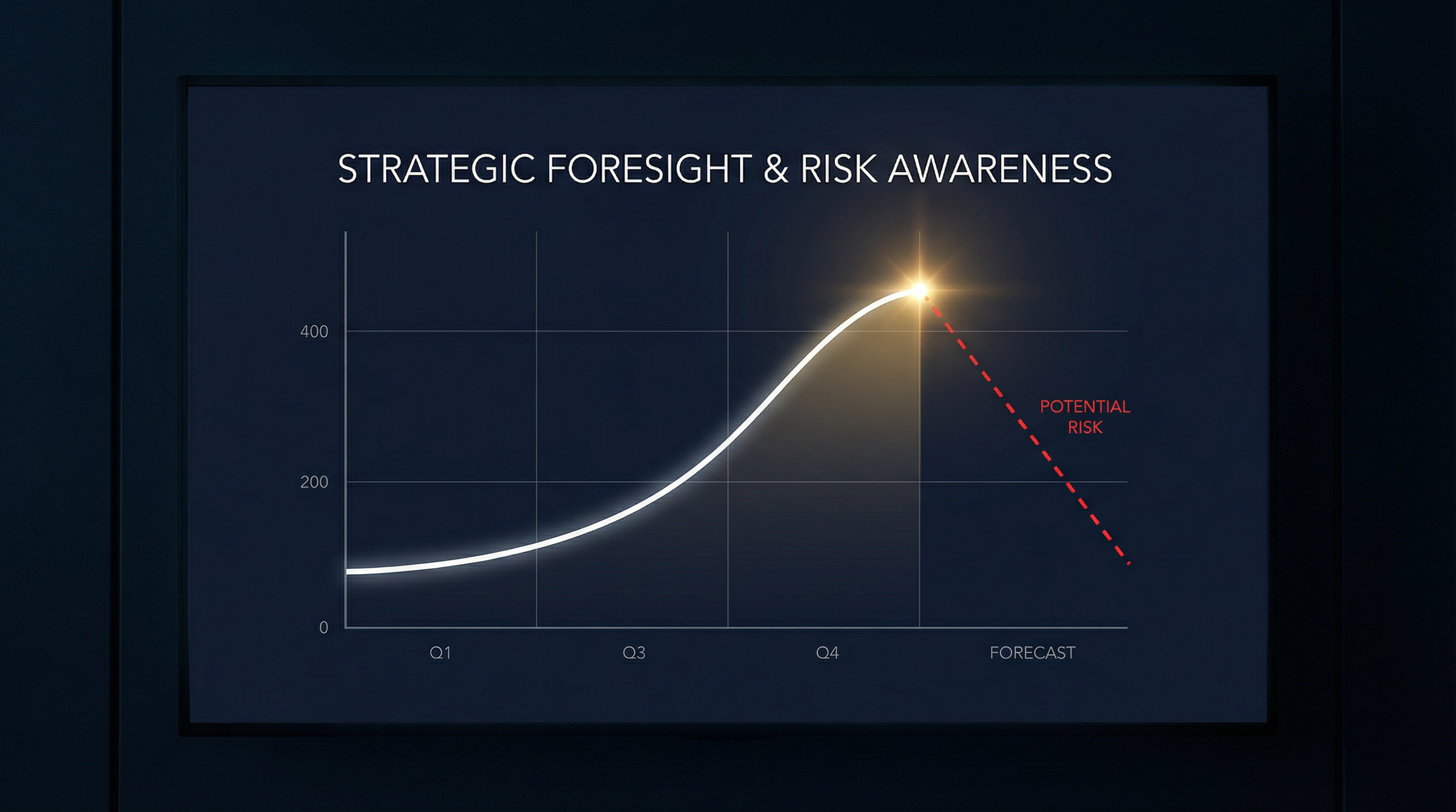 リスクを可視化するグラフ